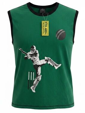 Yeh Mon Cricket Men's Tank Top Tee Shirt